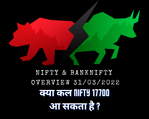 Nifty / Bank Nifty Prediction for 31 March 2022
